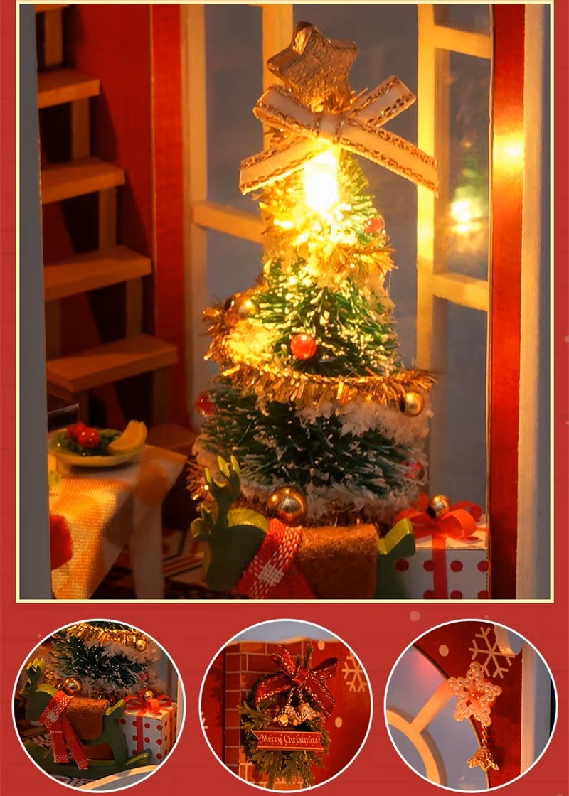 DIY Book Nook - Christmas Cozy Home