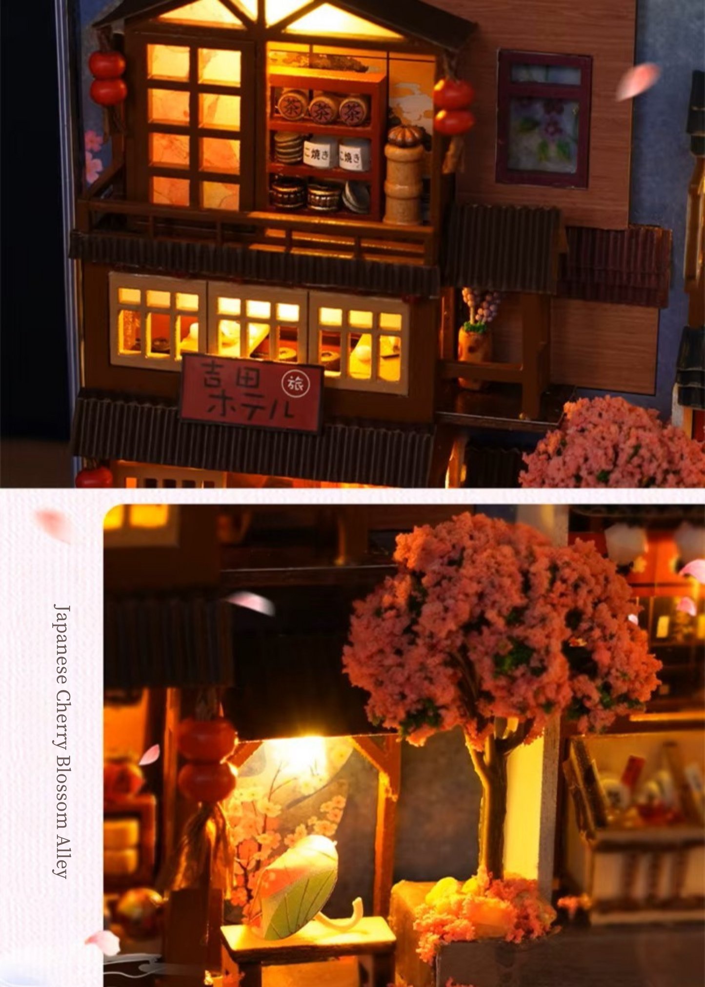 DIY Book Nook - Japanese Cherry Blossom Alley