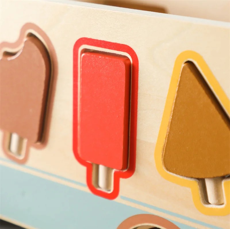 Montessori Toy Set - Wooden Ice cream Truck