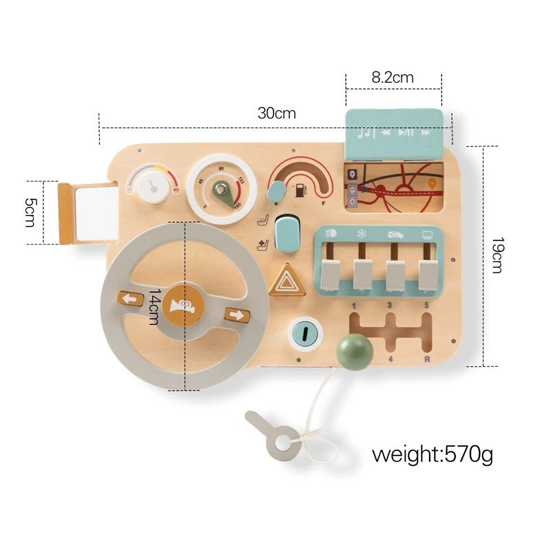 Montessori Toy Set - Steering Wheel and Dashboard