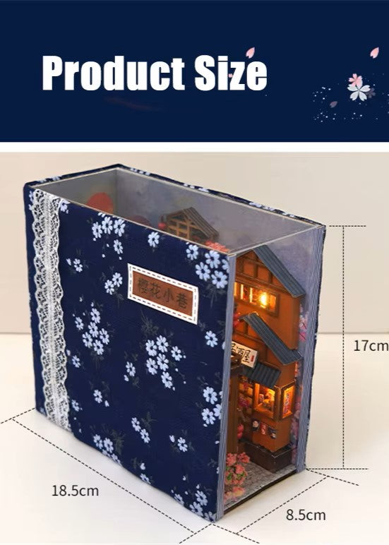 DIY Book Nook - Japanese Cherry Blossom Alley