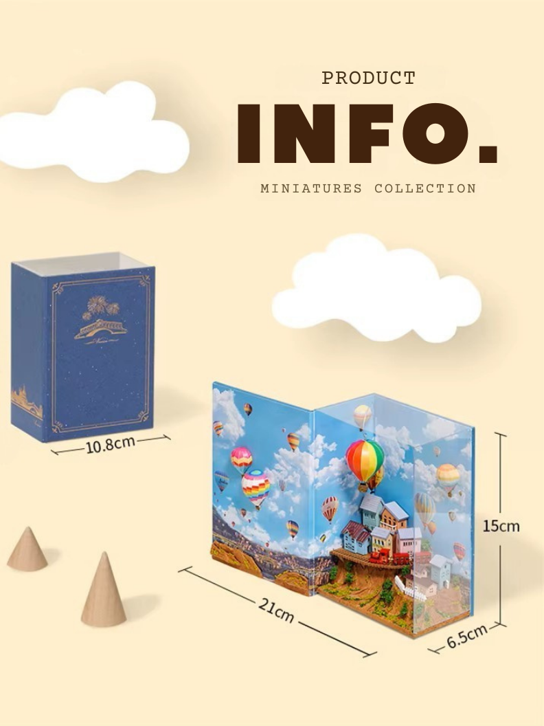 DIY Book Nook - Hot Air Balloon Valley