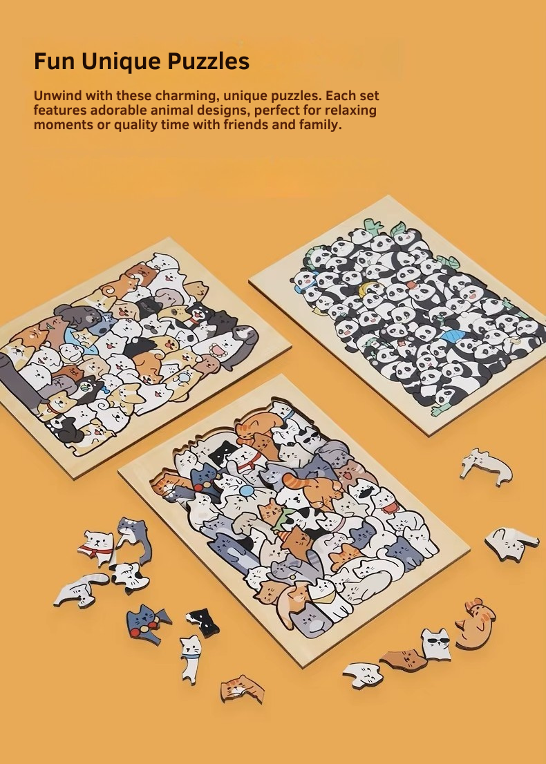 Unique Puzzles - Animal Stacking
