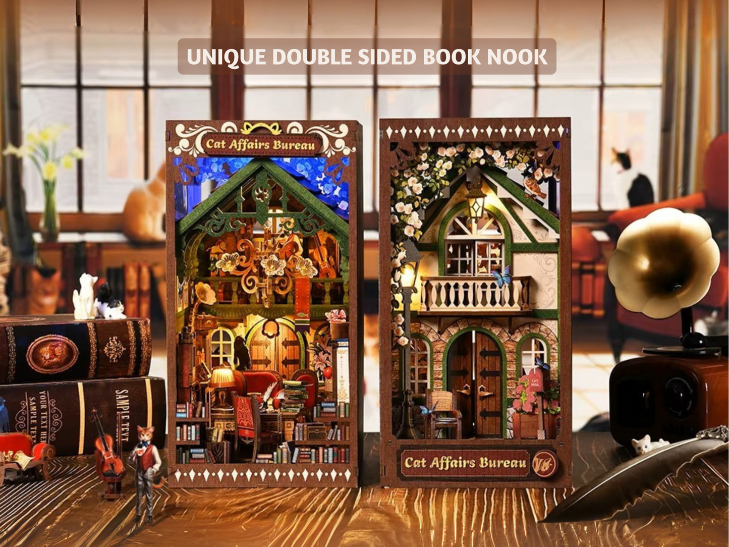 DIY Book Nook - Cat Affair Bureau