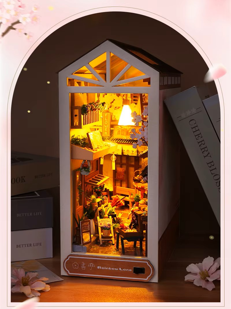 DIY Book Nook - Japan Rain Lane