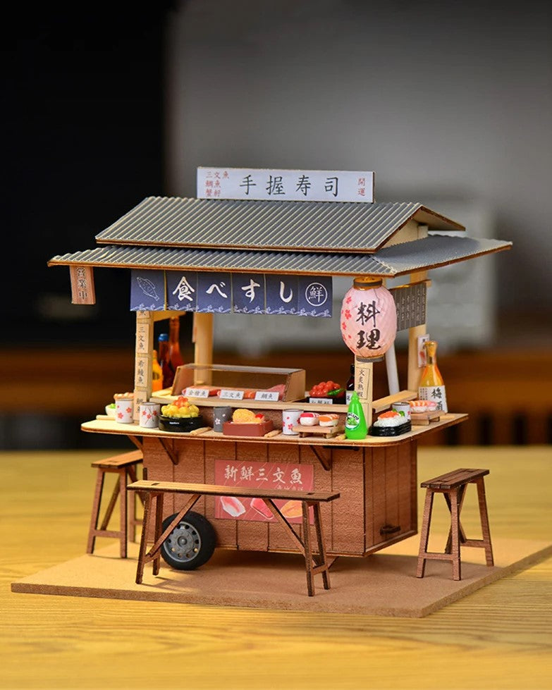 DIY Mini House - Midnight Sushi Cart