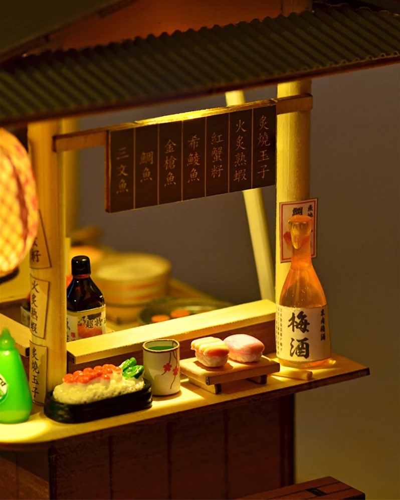 DIY Mini House - Midnight Sushi Cart