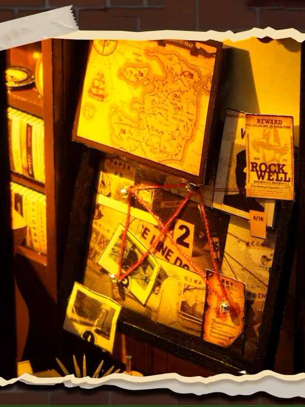 DIY Book Nook - Detective Agency