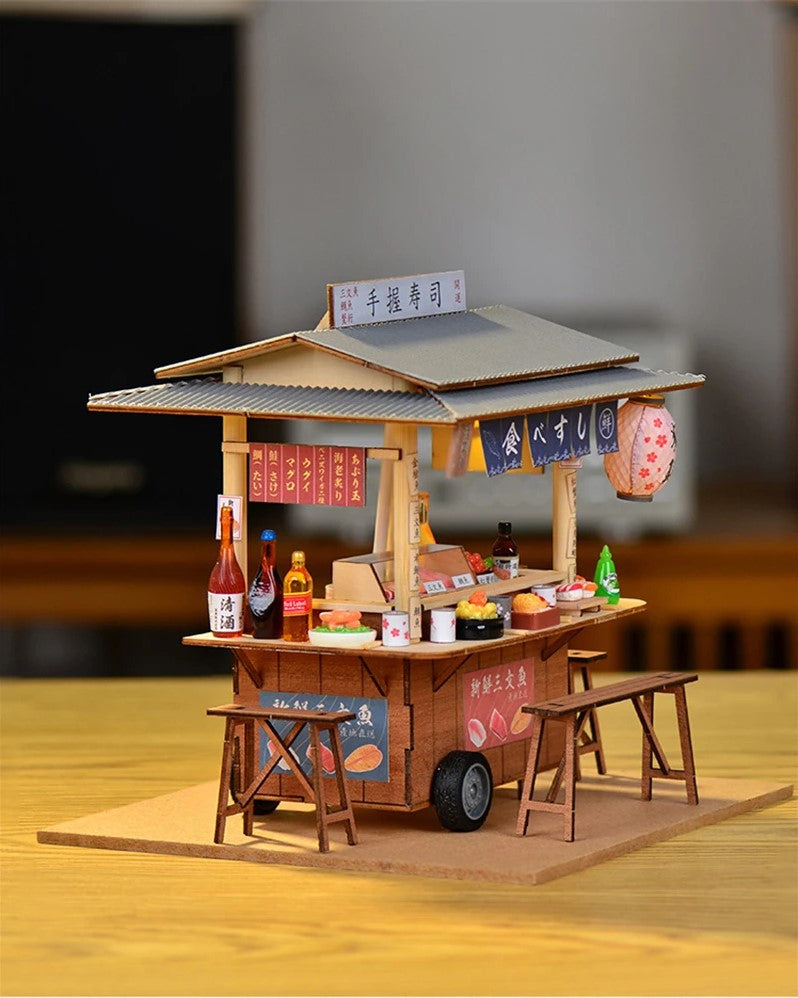 DIY Mini House - Midnight Sushi Cart