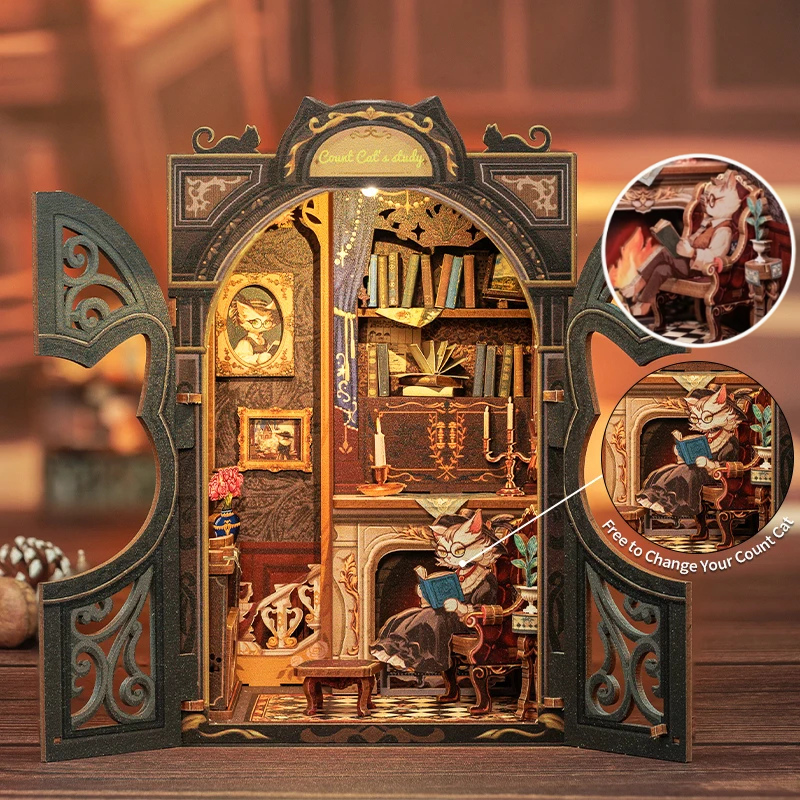 DIY Book Nook - Aristocat's Study