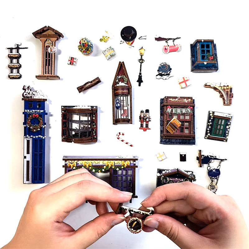 DIY Book Nook - Christmas in Magic Night Alley