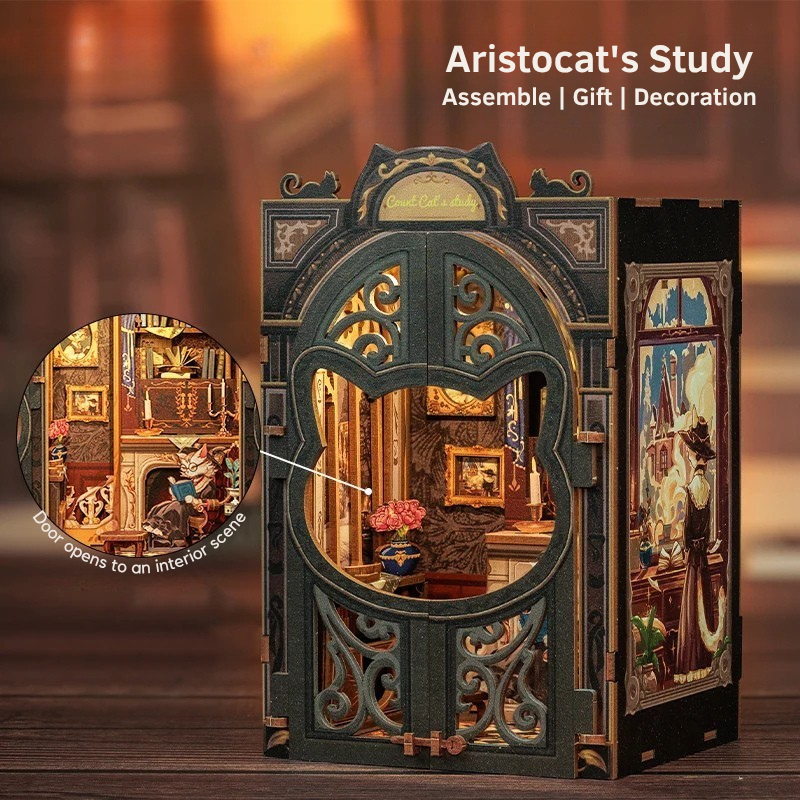 DIY Book Nook - Aristocat's Study