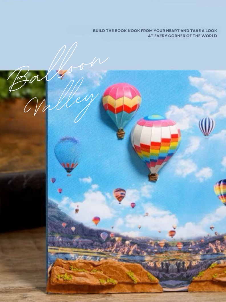 DIY Book Nook - Hot Air Balloon Valley