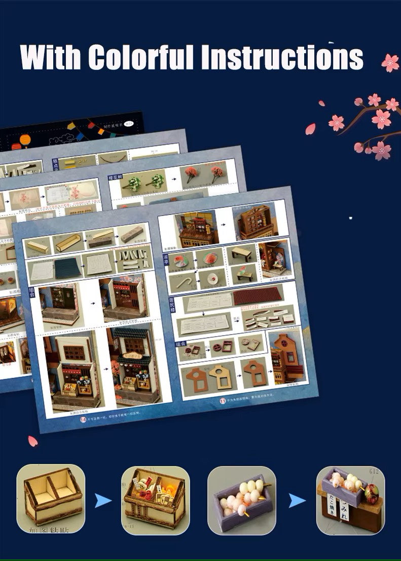 DIY Book Nook - Japanese Cherry Blossom Alley