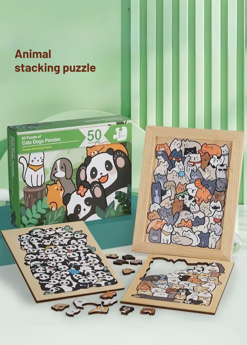 Unique Puzzles - Animal Stacking