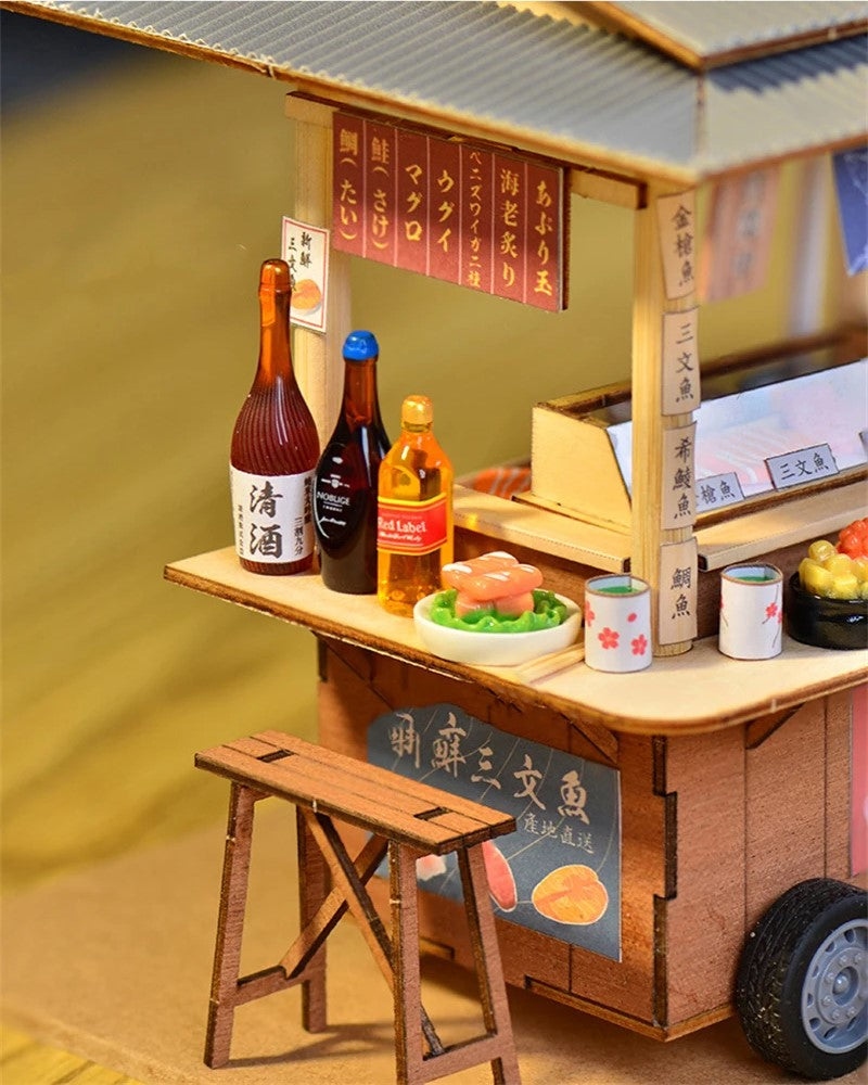 DIY Mini House - Midnight Sushi Cart