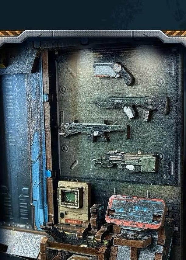 DIY Book Nook - Apocalyptic Car Workshop Bunker
