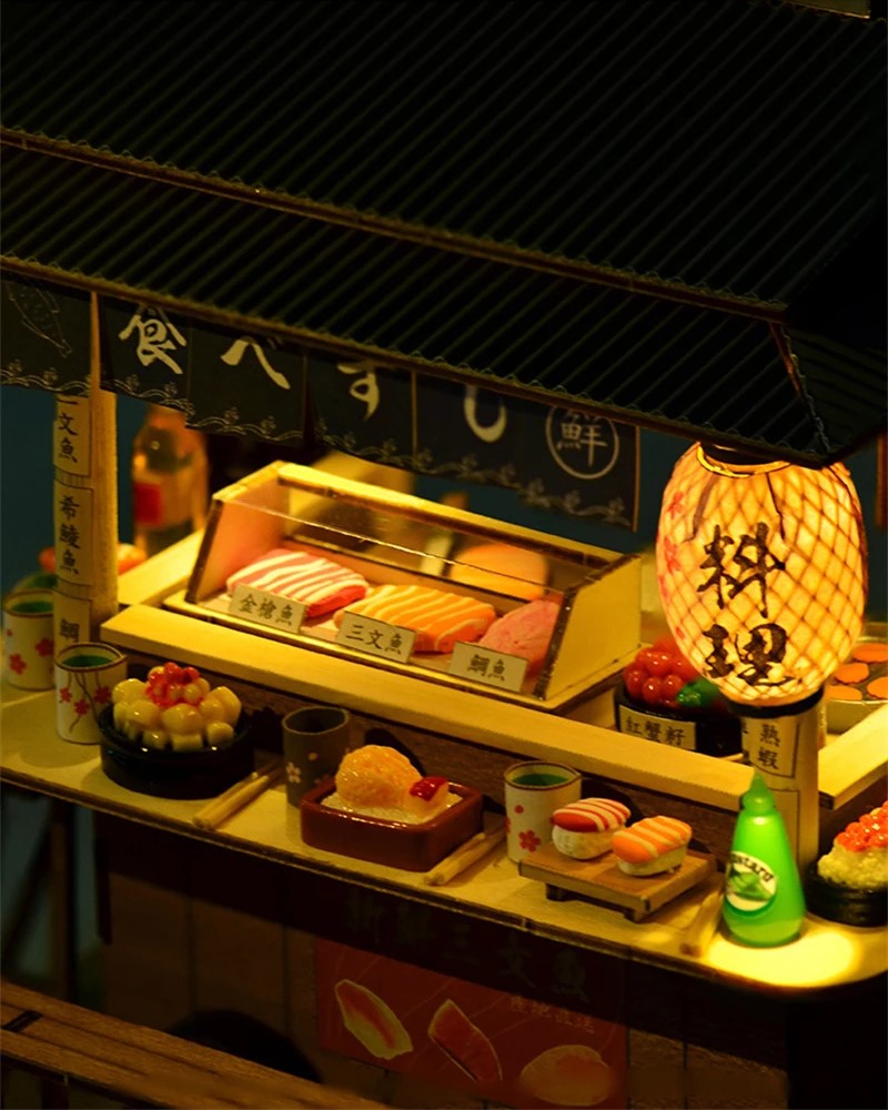 DIY Mini House - Midnight Sushi Cart