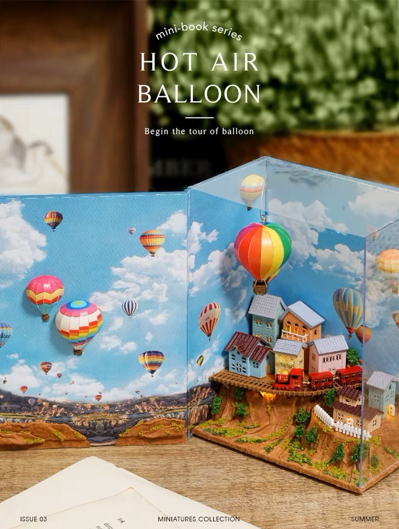 DIY Book Nook - Hot Air Balloon Valley