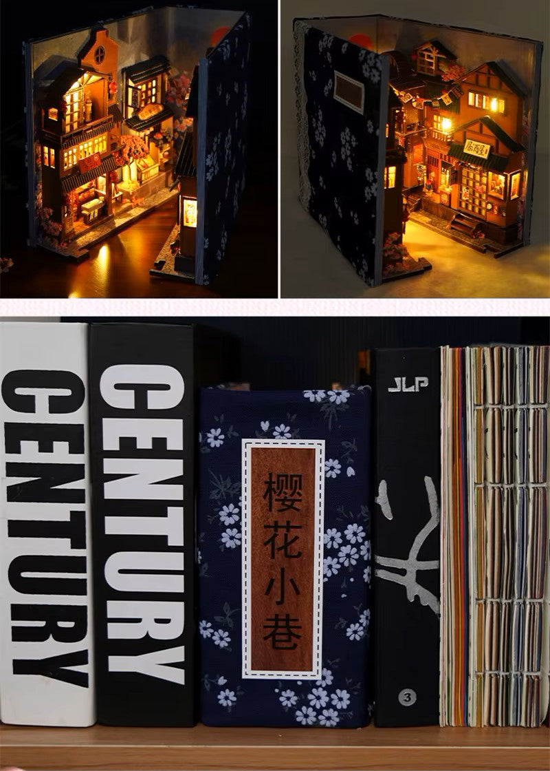 DIY Book Nook - Japanese Cherry Blossom Alley