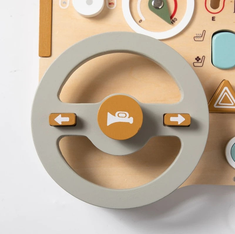 Montessori Toy Set - Steering Wheel and Dashboard