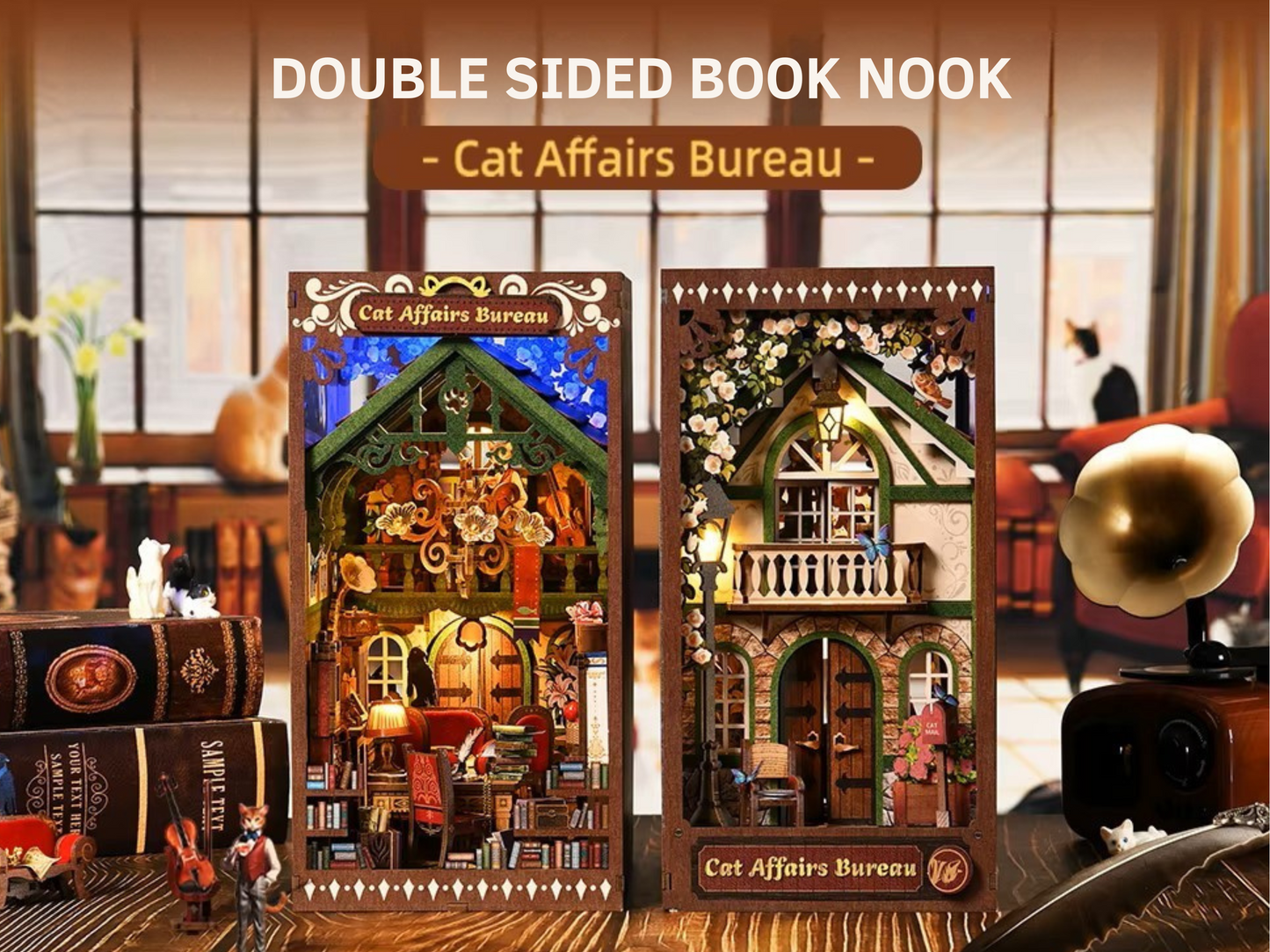 DIY Book Nook - Cat Affair Bureau