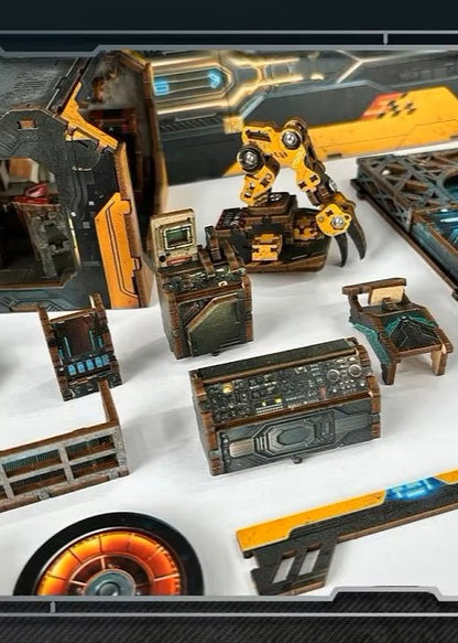 DIY Book Nook - Apocalyptic Car Workshop Bunker