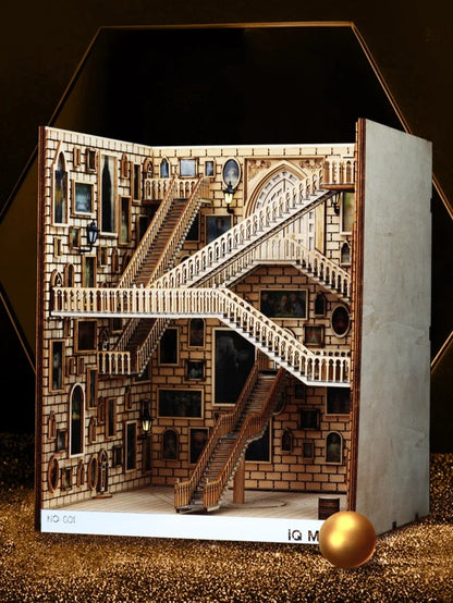 DIY Book Nook - Staircase Hall of Portraits