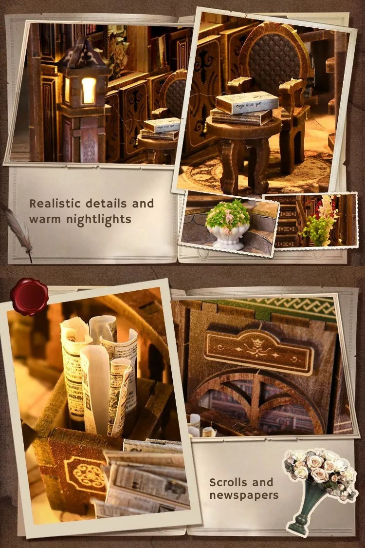 DIY Mini House - Old Manor Library