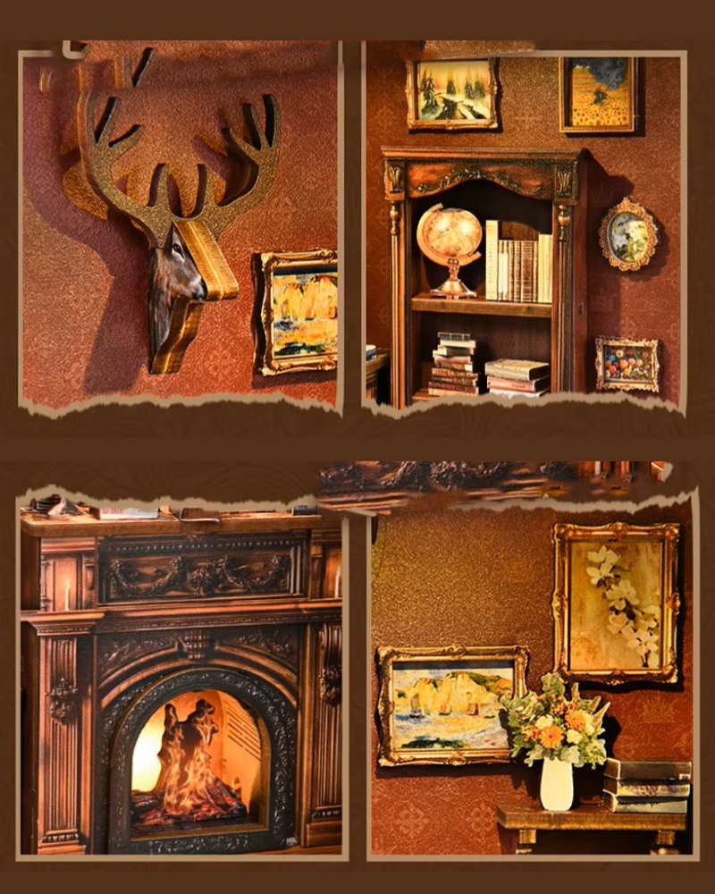 DIY Book Nook - Oak Hearth Reading Room