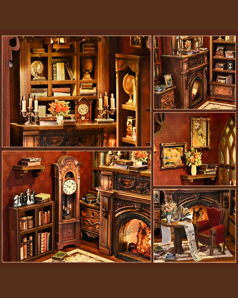 DIY Book Nook - Oak Hearth Reading Room