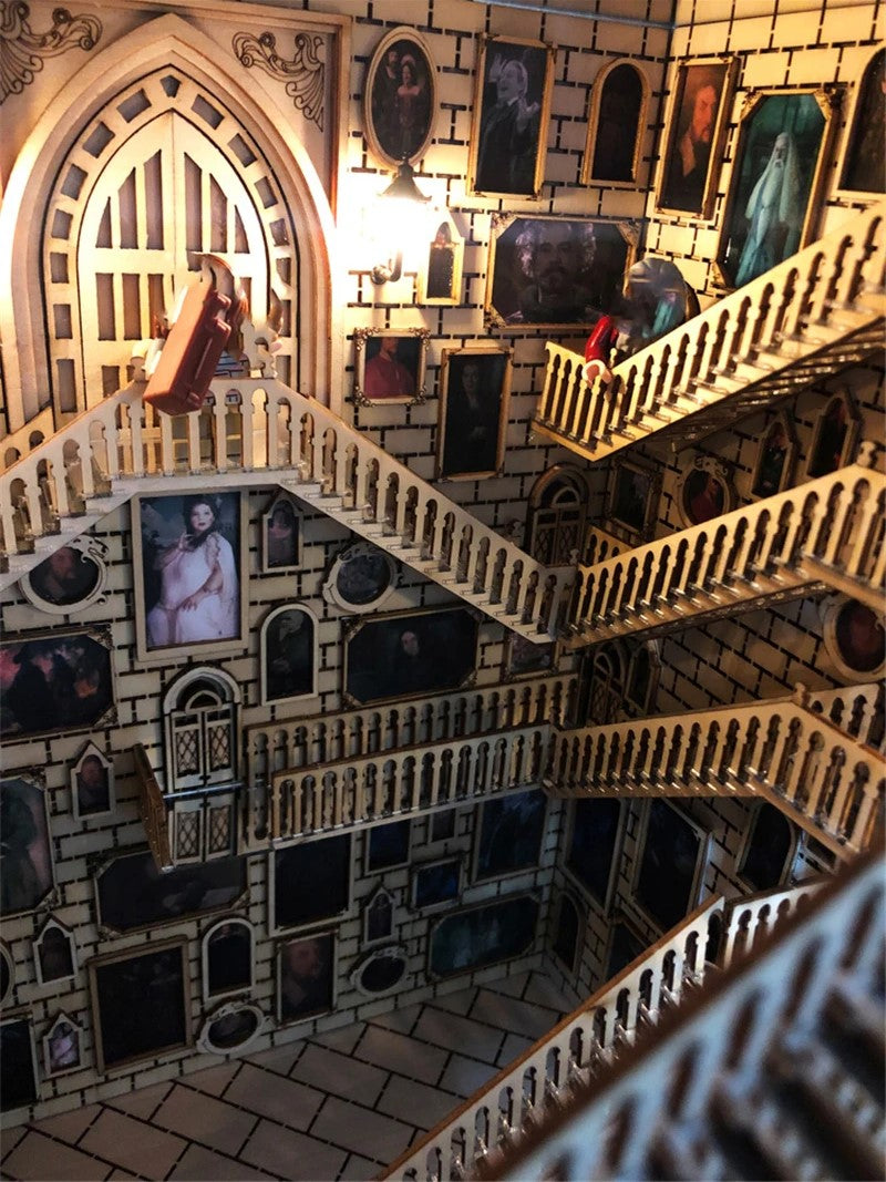 DIY Book Nook - Staircase Hall of Portraits