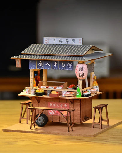 DIY Mini House - Midnight Sushi Cart