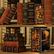 DIY vintage car book nook kit with a miniature retro scene, ideal for DIY and crafts lovers, scale‑model builders, and fans of making miniatures.