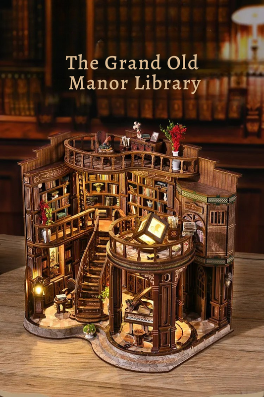 DIY Mini House - Old Manor Library