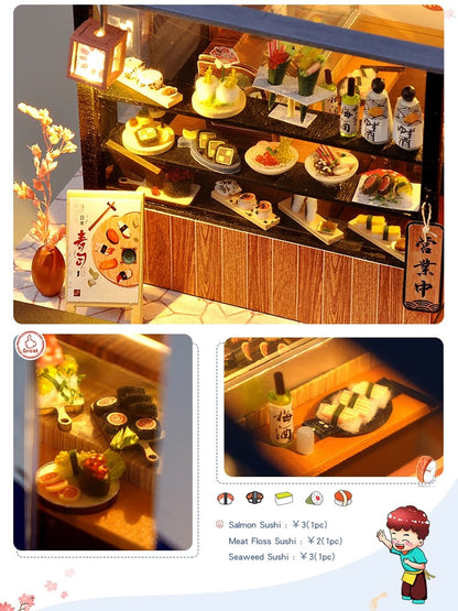 DIY Mini House - Hanami Sushi Stop