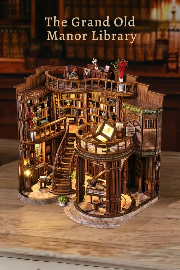 DIY Mini House - Old Manor Library
