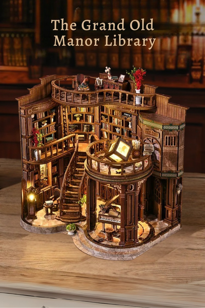 DIY Mini House - Old Manor Library