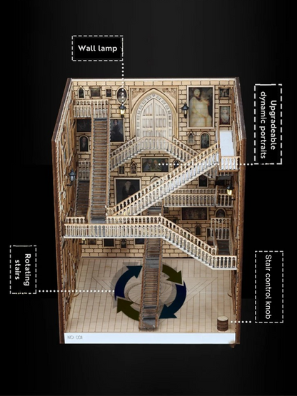 DIY Book Nook - Staircase Hall of Portraits