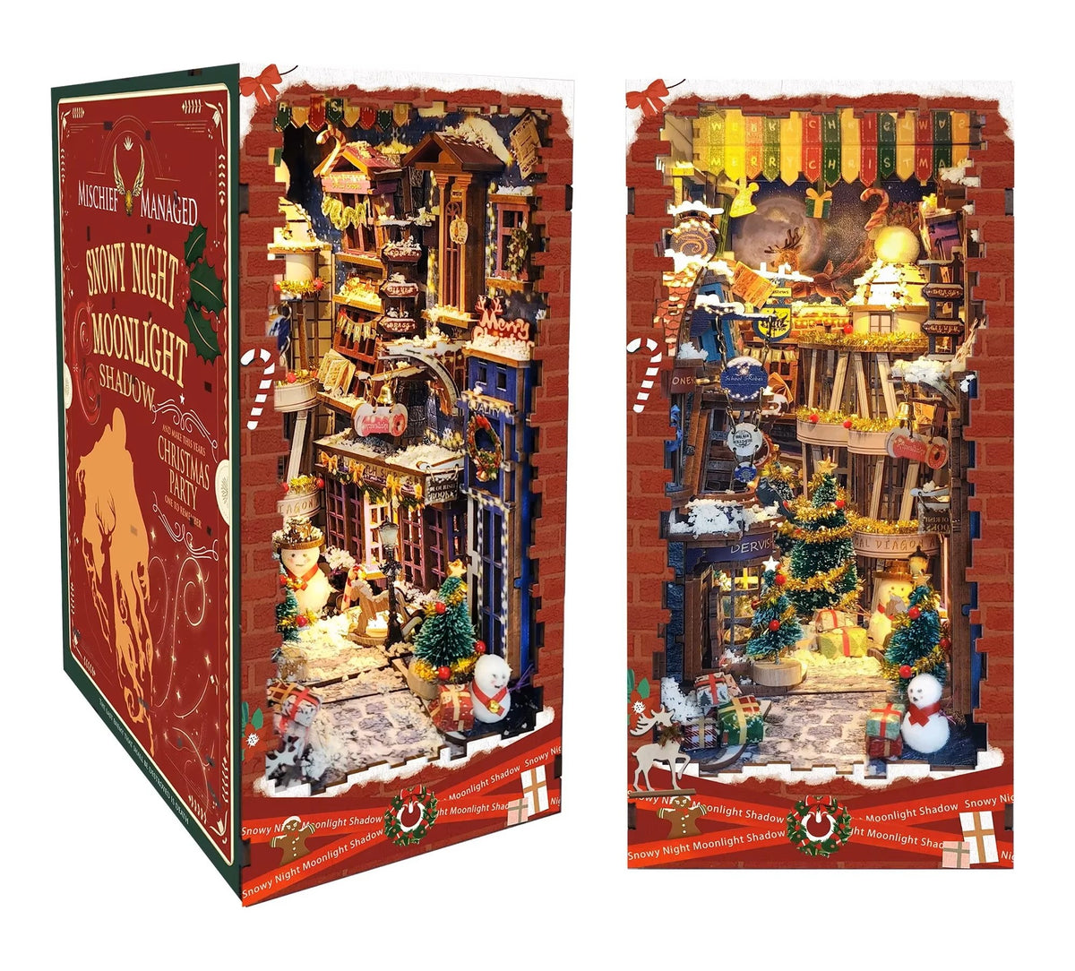 DIY Book Nook - Christmas in Magic Night Alley