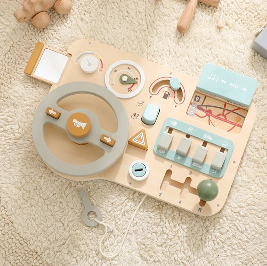 Montessori Toy Set - Steering Wheel and Dashboard