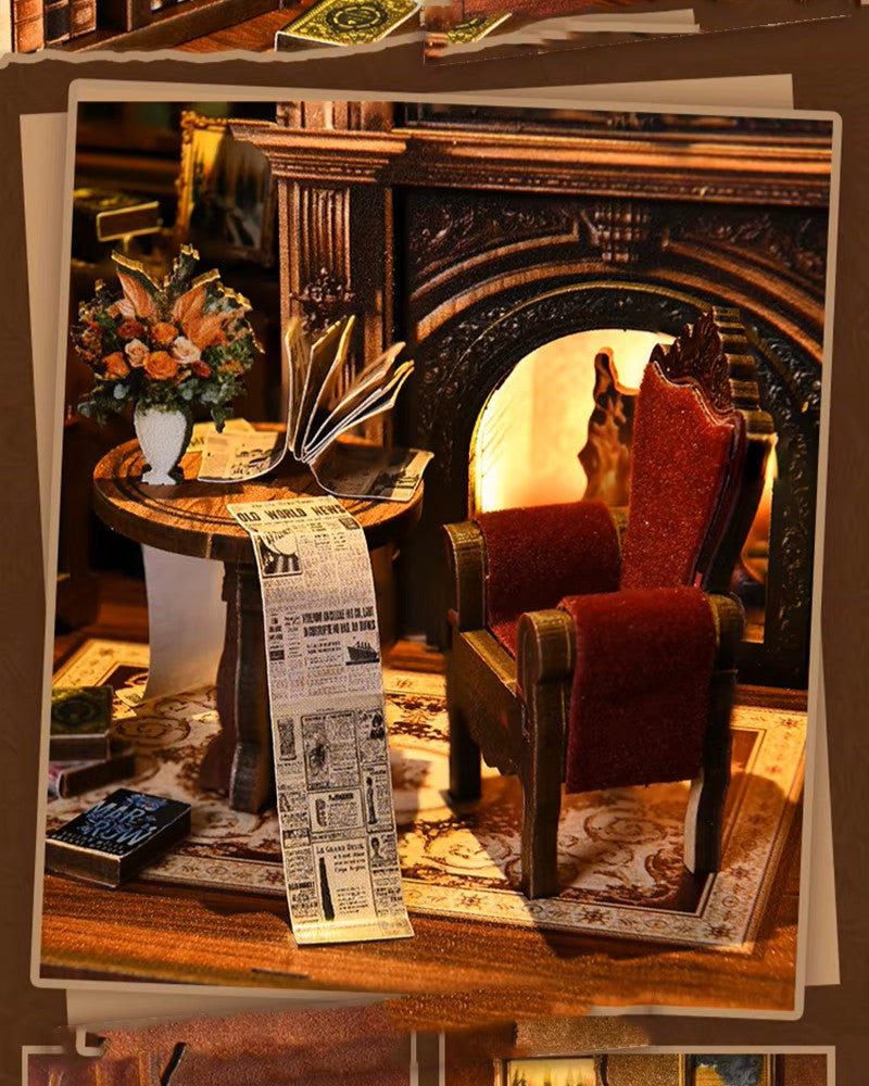 DIY Book Nook - Oak Hearth Reading Room