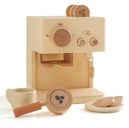 Montessori Toy Set - Wooden Coffee Machine