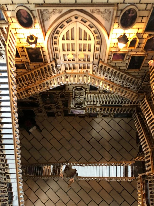 DIY Book Nook - Staircase Hall of Portraits