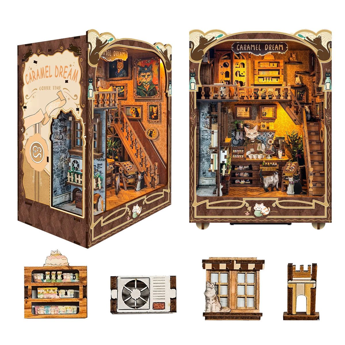 DIY Book Nook - Classic Cat Tea Shop
