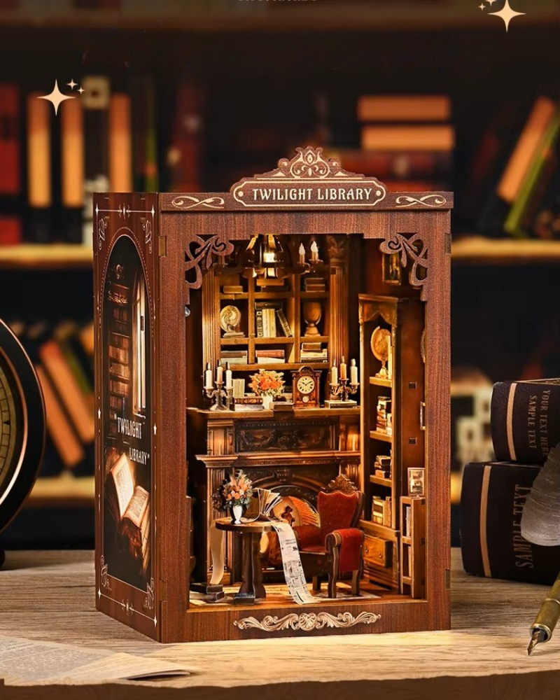 DIY Book Nook - Oak Hearth Reading Room