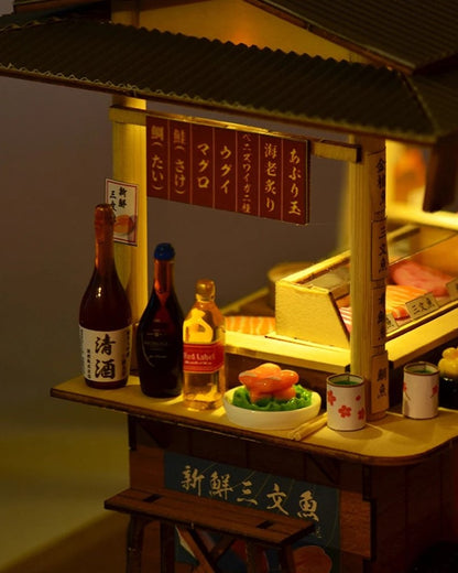 DIY Mini House - Midnight Sushi Cart