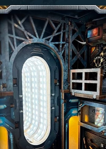 DIY Book Nook - Apocalyptic Car Workshop Bunker