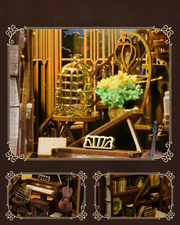 DIY Book Nook - Nightingale Piano Room
