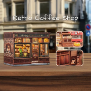DIY Mini House - Retro Coffee Shop